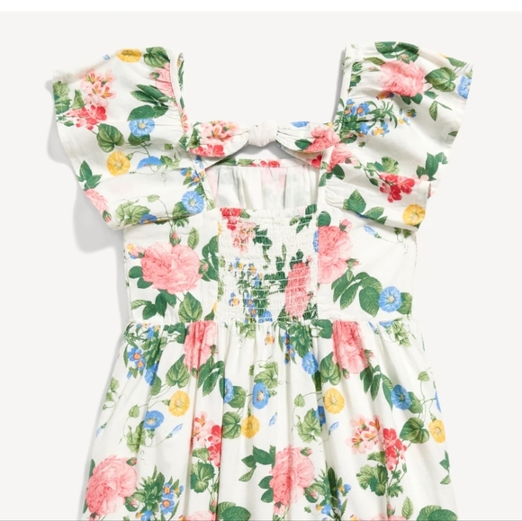 🥳FINAL PRICE👍NWT‼️ Old Navy brand Flutter Sleeve Fit & Flare Midi Dress - Picture 3 of 9